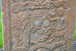 . The intricate and rich carving the symbol needed makes it a rare treat on Scottish graveyards, only few could afford