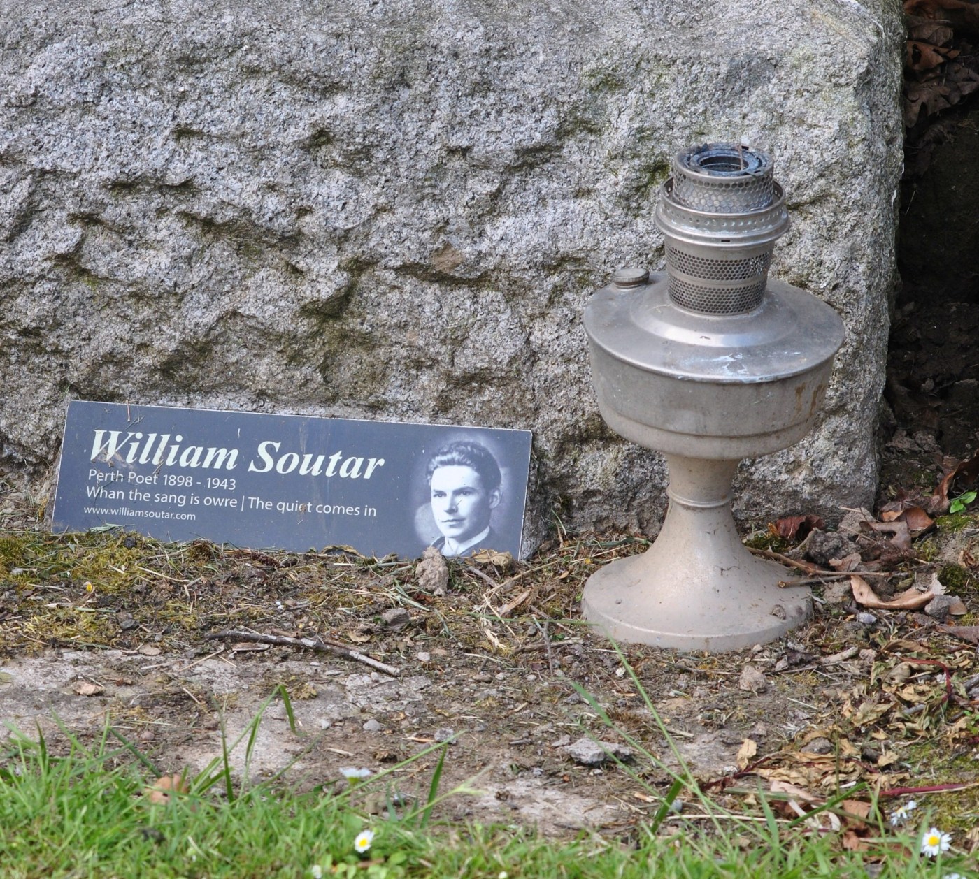 William Soutar's grave