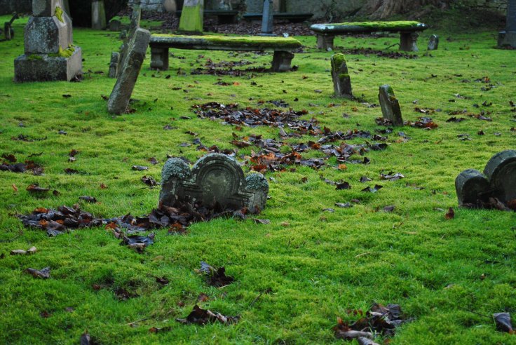 Saint Clements burial ground supermarket Graveyards of Scotland