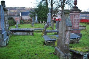 Saint Clements burial ground supermarket Graveyards of Scotland