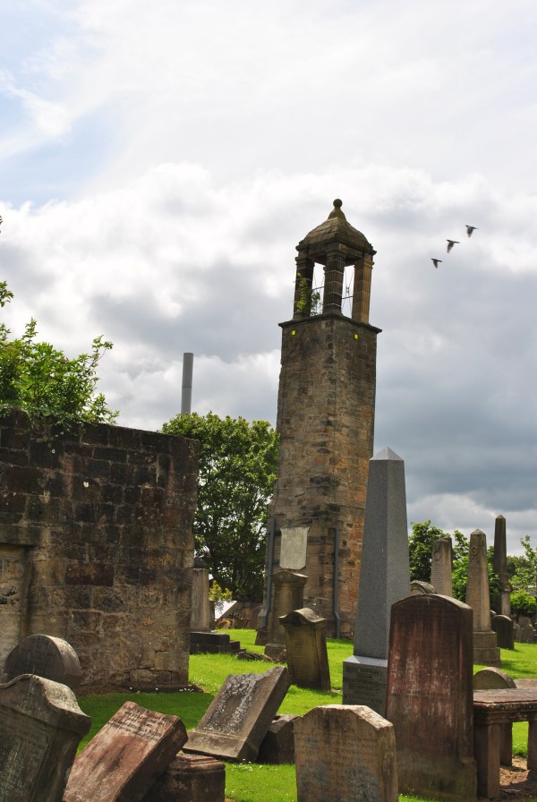 Carluke graves and bell tower