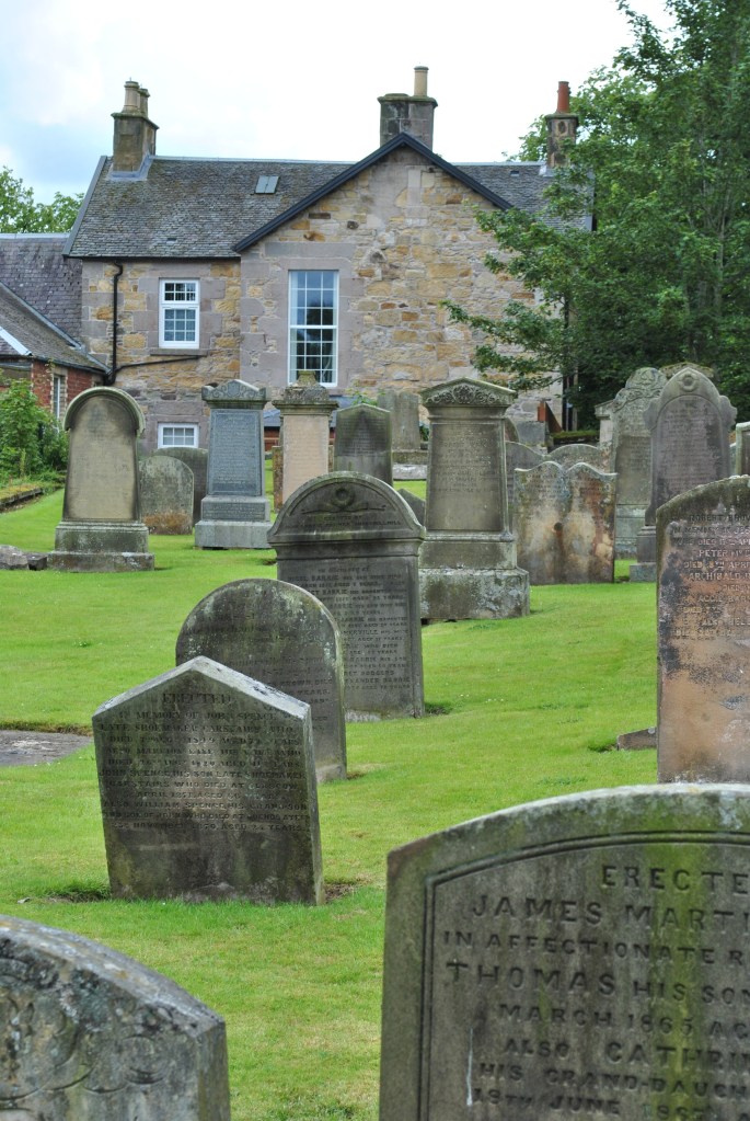 graveyard and village houses