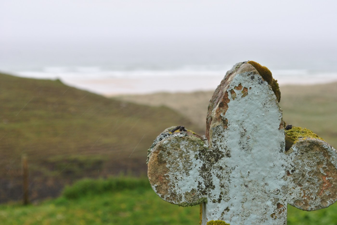 view from gravestone to Traigh Mhor Tolsta Tolstadh Lesi