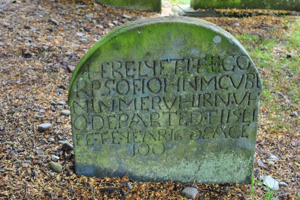 first stone in graveyard