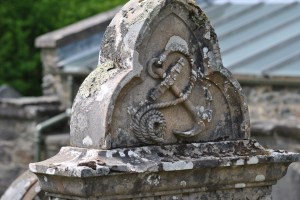 anchor carving headstone