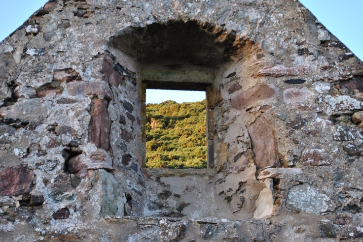 view towards the battle site